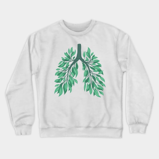 Healthy lungs Crewneck Sweatshirt by Veleri